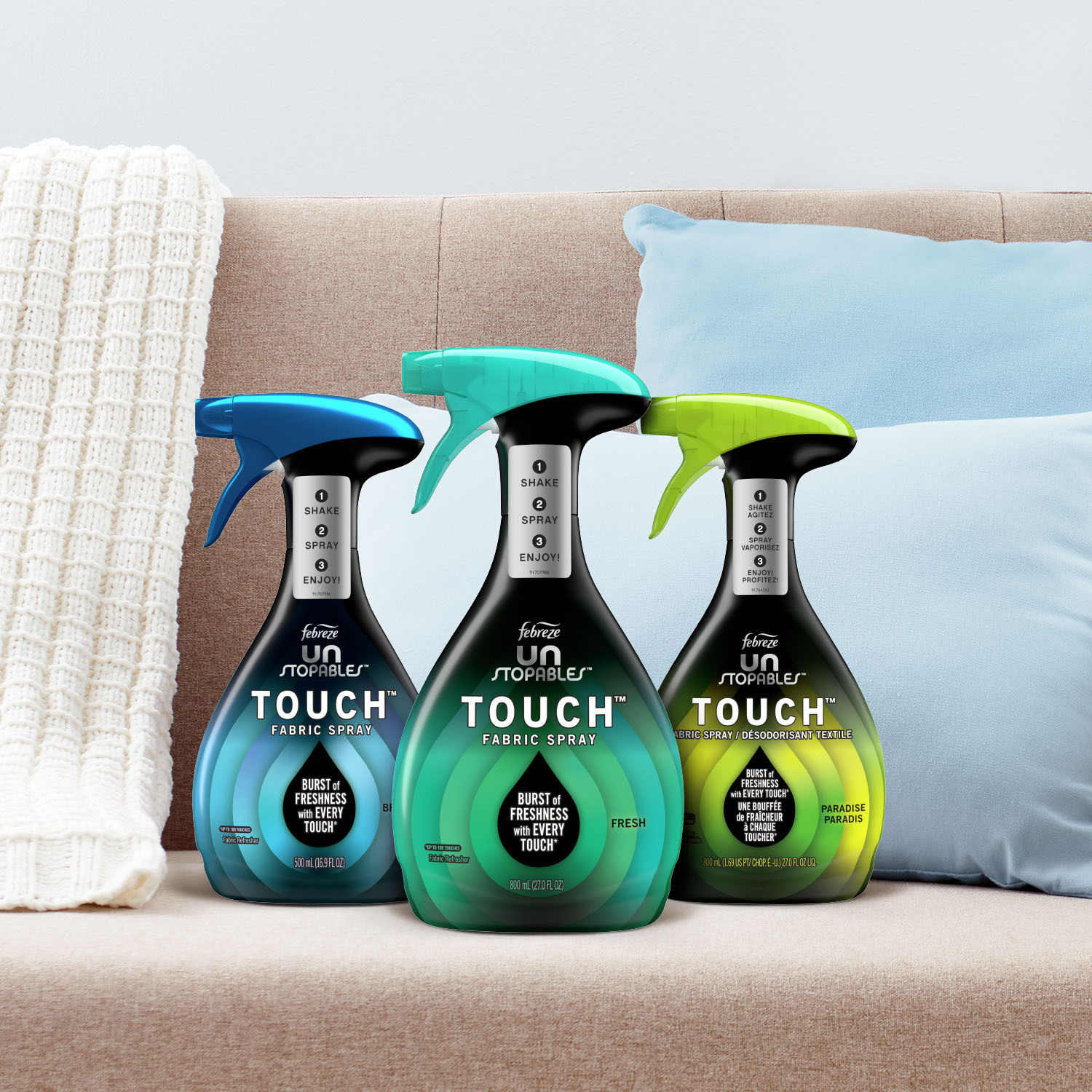 Fresh fabric. Febreze Fabric. Pro choice Fragrance Fabric Spray.