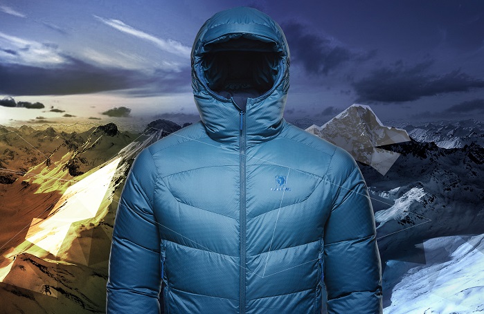 Blackyak hooded active down jacket best sale